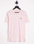 Abercrombie & Fitch 3d Icon Logo T-shirt In Pink