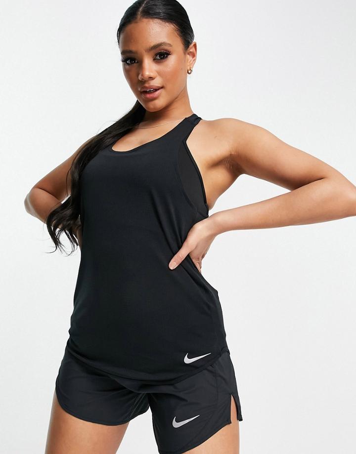 Nike Running Breathe Tank In Black