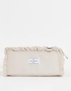 The Flat Lay Co. X Asos Exclusive Open Flat Makeup Box Bag Greige Frill-multi