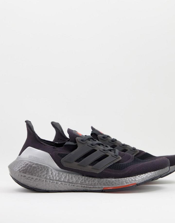 Adidas Training Ultraboost 21 Sneakers In Red And Gray
