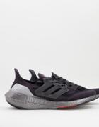Adidas Training Ultraboost 21 Sneakers In Red And Gray