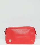 Mi-pac Exclusive Scarlett Tumbled Faux Leather Toiletry Bag - Red