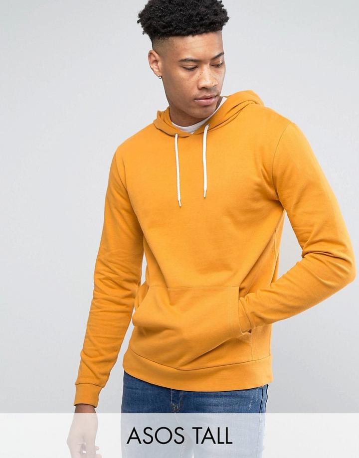 Asos Tall Hoodie In Yellow - Yellow