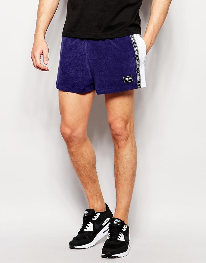 Jaded London Navy Towelling Shorts - Navy