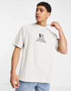 Pull & Bear Graphic T-shirt In Ecru-white