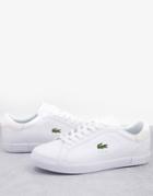 Lacoste Powercourt Croc Sneakers In White