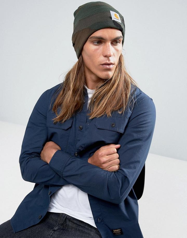 Carhartt Wip Camo Combat Beanie - Green