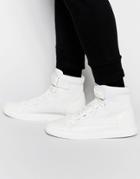 Armani Jeans Hi Top Sneakers - White
