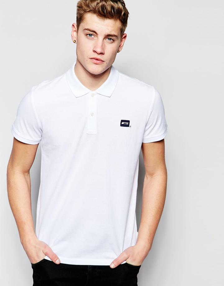 Jack & Jones Pique Polo Shirt - White