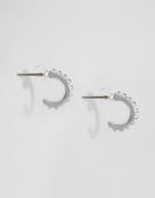Pieces Hilli Sterling Silver Plated Hoop Earrings - Silver