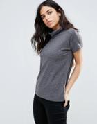 B.young Roll Neck Top - Gray