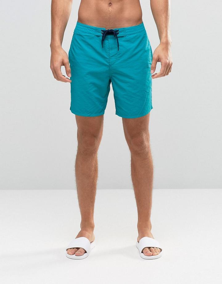 New Look Board Shorts In Green - Green