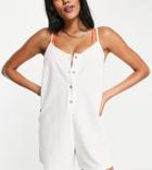 Rhythm Classic Beach Romper In White