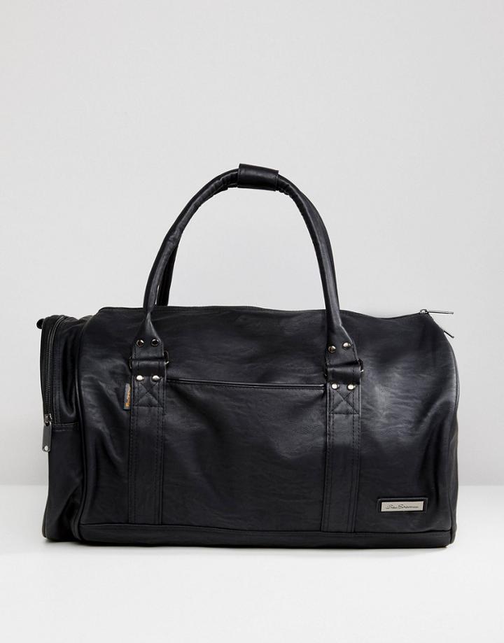 Ben Sherman Barrel Bag In Black - Black