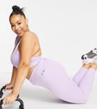 Asos 4505 Curve Legging In Organic Cotton-purple