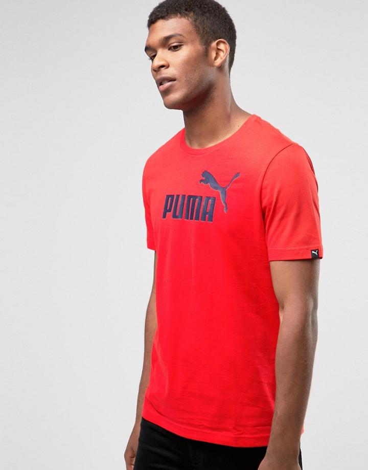 Puma No.1 Logo T-shirt In Red 83185405 - Red