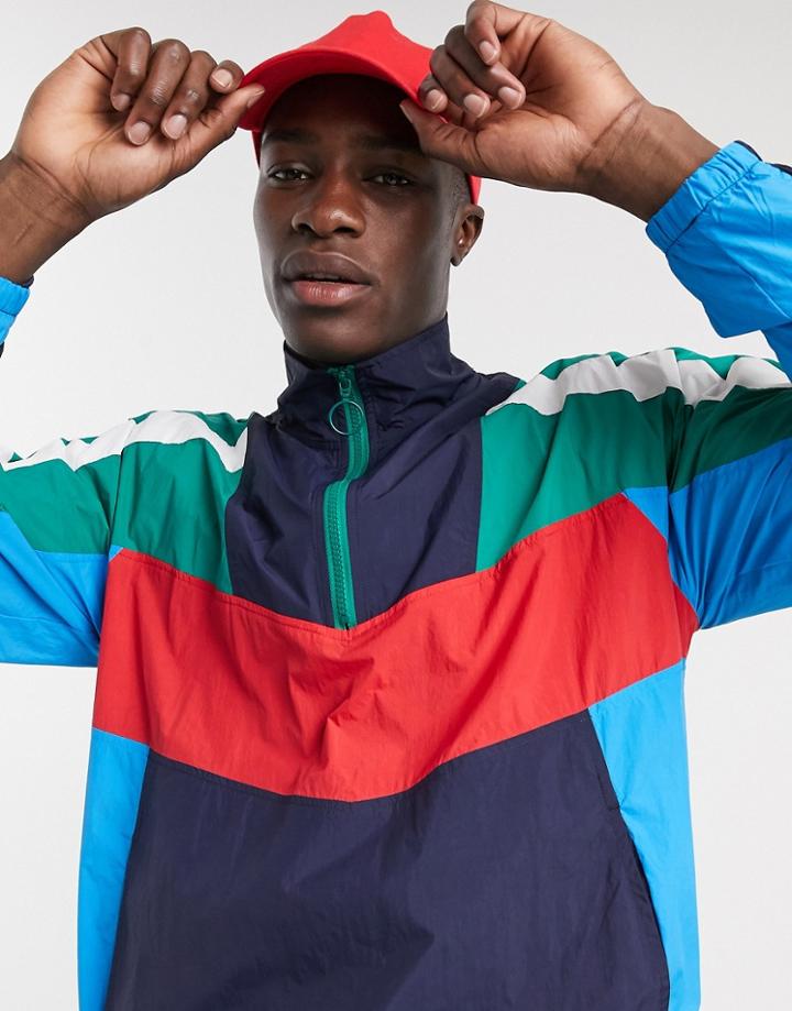 Original Penguin Color-block Cagoule Jacket-navy