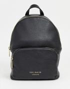 Ted Baker Paloya Stoft Greain Leather Backpack - Black
