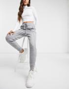 Asos Design Knitted Sweatpants In Gray-grey