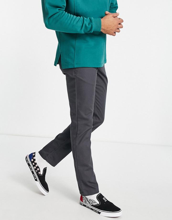 Vans Slim Fit Authentic Chino In Charcoal-gray