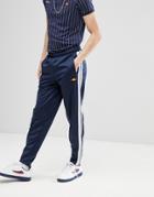 Ellesse Poly Tricot Jogger With Taping In Navy - Navy