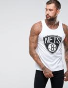 Mitchell & Ness Nba Brooklyn Nets Tank - White