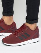 Adidas Originals Zx Flux Sneakers In Red Bb2172 - Red