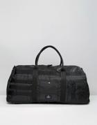 Asos Duffle Bag In Black With Bomber Styling - Black