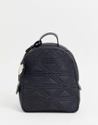 Emporio Armani Quilted Nylon Backpack - Black