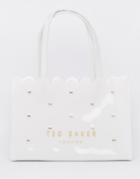 Ted Baker Bow Detail Scallop Edge Icon Bag - White