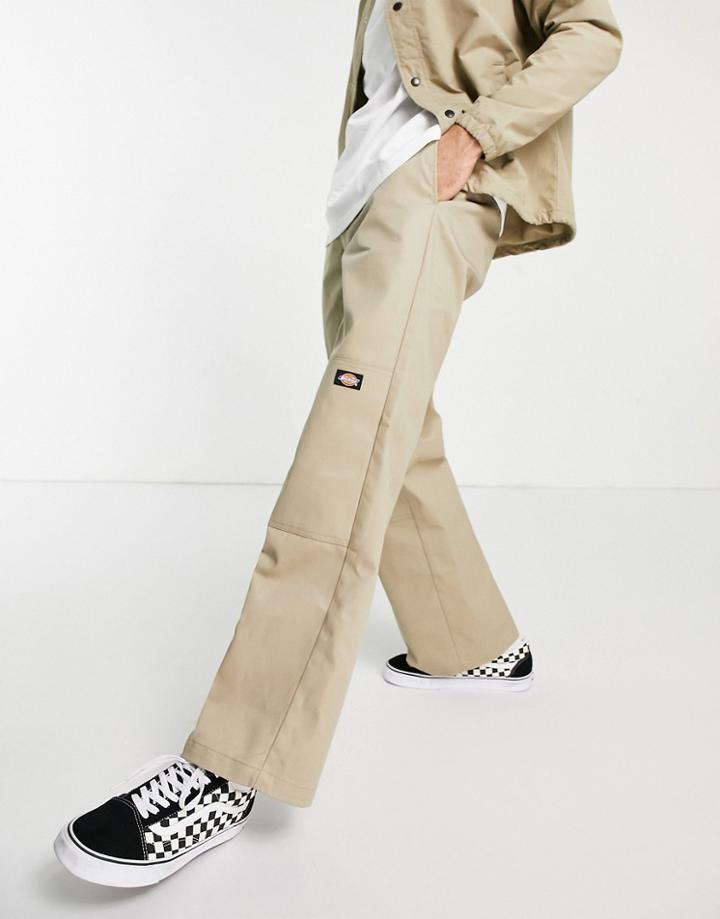 Dickies Double Knee Pants In Khaki-green