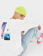 Primitive Long Sleeve T-shirt With Dimensions Back Print In White - White