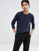 Selected Maia Fine Gage Sweater In Navy - Navy Blazer