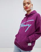 Tommy Jeans Signature Hoody - Purple