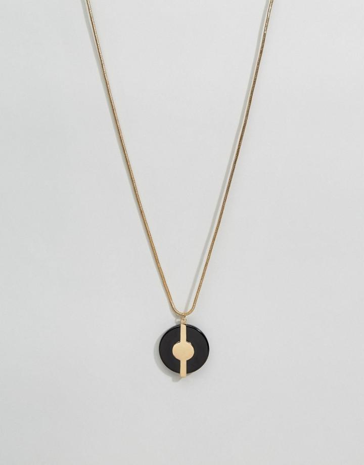 Pieces Doreen Long Necklace - Gold