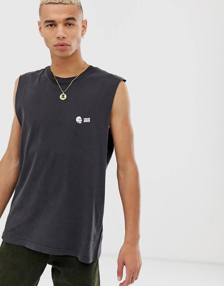 Cheap Monday Speech Logo Tank Tank - Black