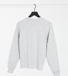 Collusion Oversized Sweatshirt In Gray Marl-grey