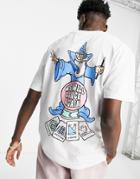 Crooked Tongues Wizard Graphic T-shirt In White