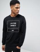Jack & Jones Core Sweatshirt With Graphic Print - Black