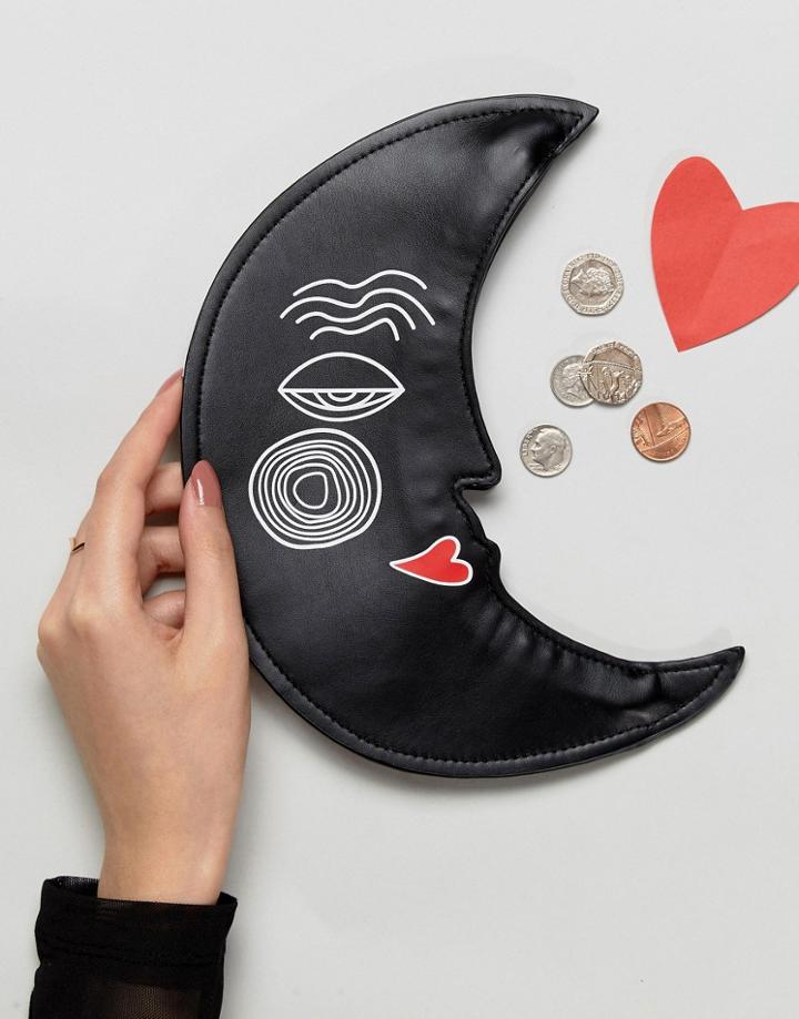 Monki Moon Coin Purse - Black