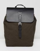 Sandqvist Alva Canvas & Leather Backpack In Gray - Gray