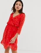 Minimum Ruffle Wrap Dress