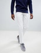 Moss London Stretch Skinny Chino In White - White