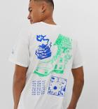Crooked Tongues Oversized T-shirt In White With Back Print - White