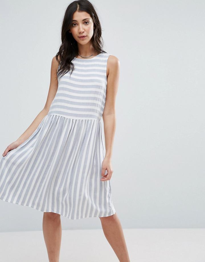 Vero Moda Striped Skater Dress - Multi