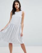 Vero Moda Striped Skater Dress - Multi