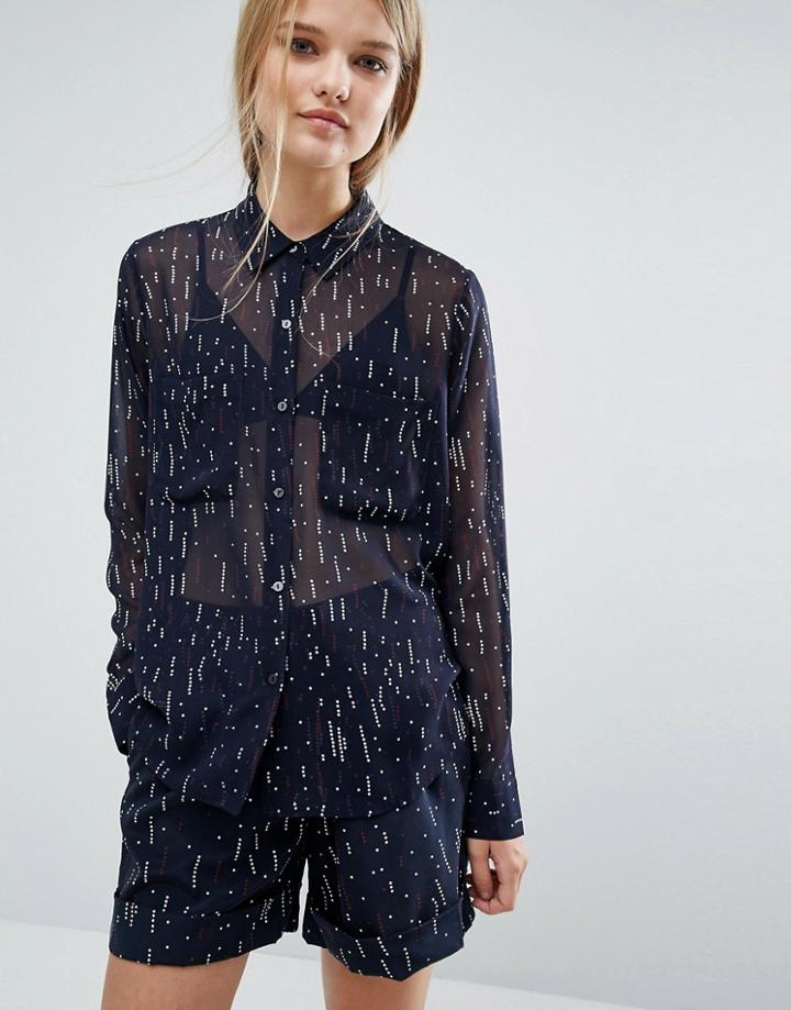 Samsoe & Samsoe Printed Shirt - Black