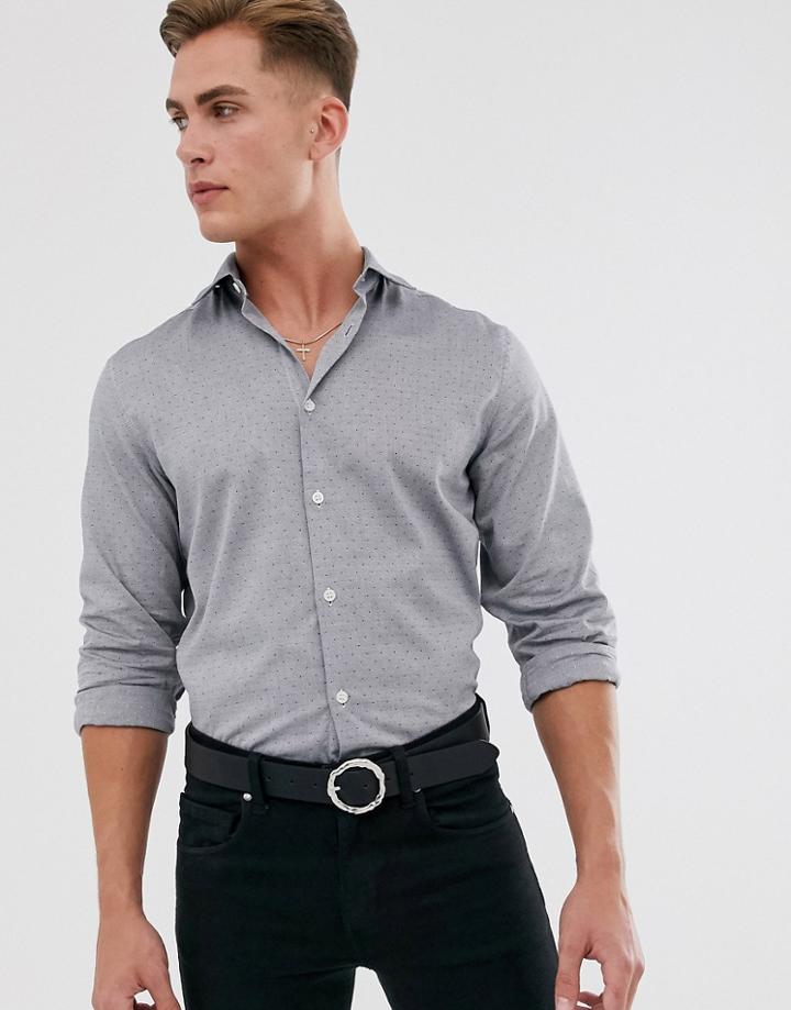 Selected Homme Reg Fit Shirt - Gray