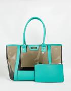 Carvela Beach Bag - Green
