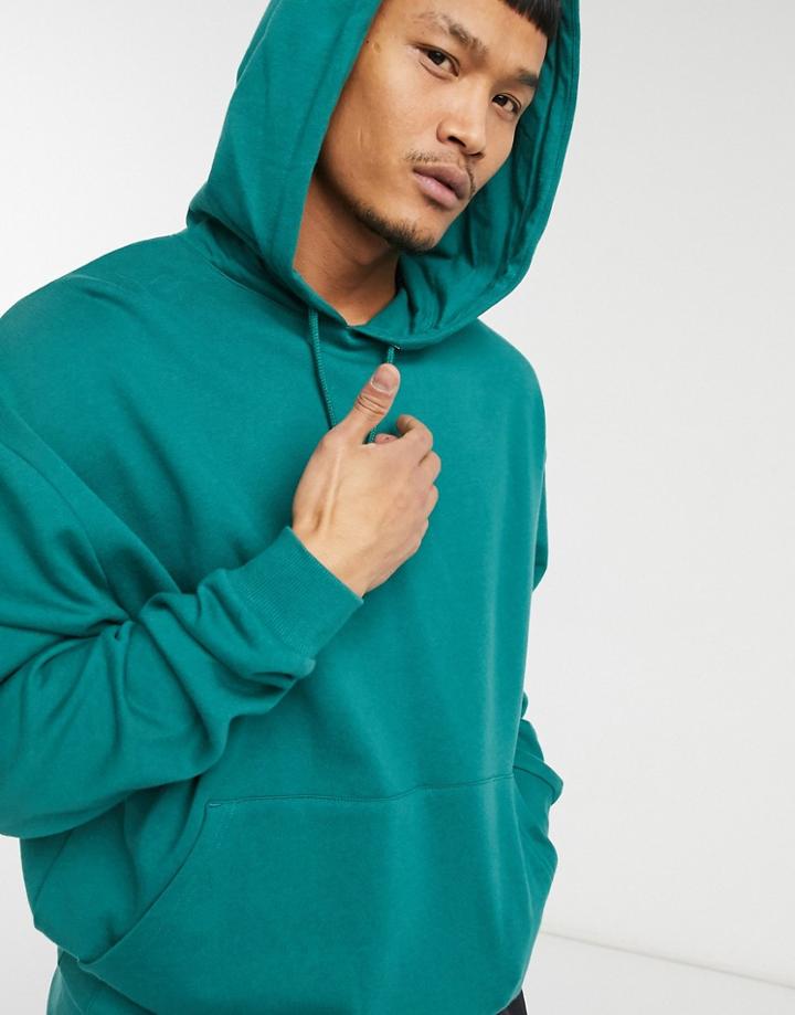 Asos Design Oversized Hoodie In Green